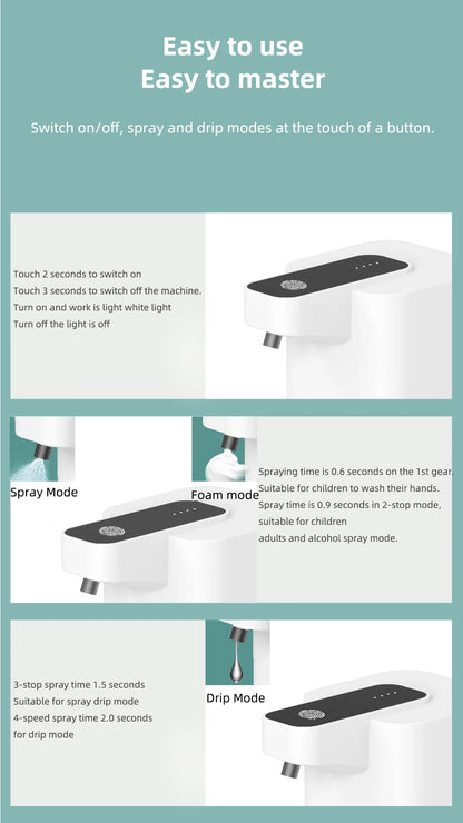 Dispensador automático de jabón en espuma – sensor