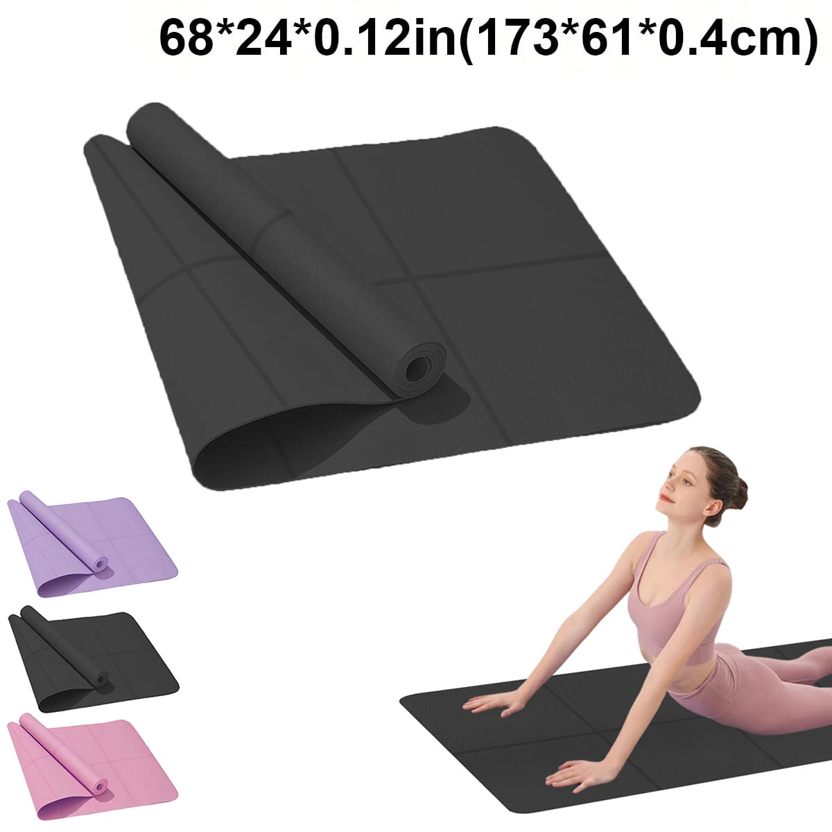 Esterilla de Yoga Antideslizante EVA 4mm – Fitness, Pilates y Gimnasia