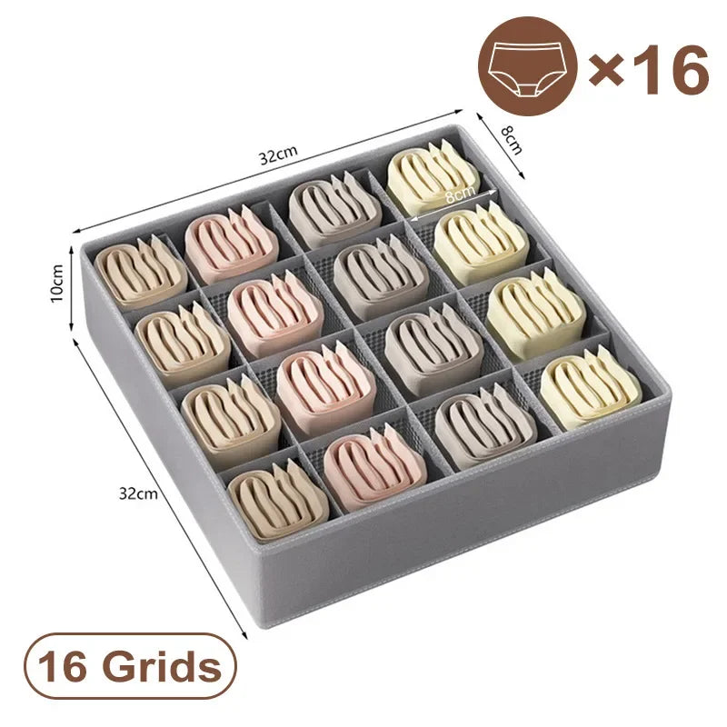 Organizador de cajones para ropa interior – 3/6 compartimentos