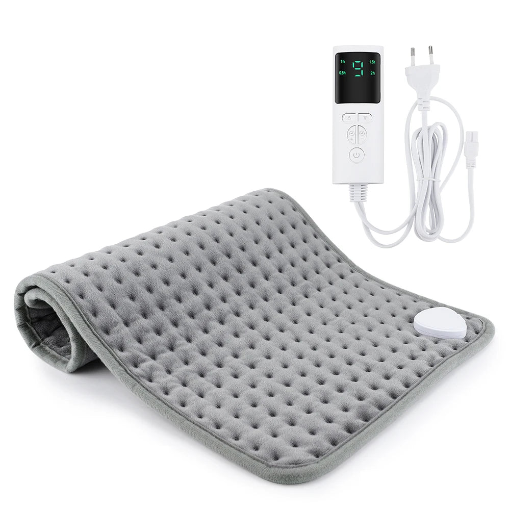 Manta eléctrica con termostato 58×29 cm – Alivio lumbar y cervical