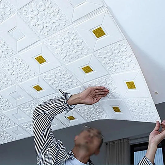 10 Piezas Papel Tapiz 3D Ladrillo Autoadhesivo – Paneles Impermeables para Paredes y Techo