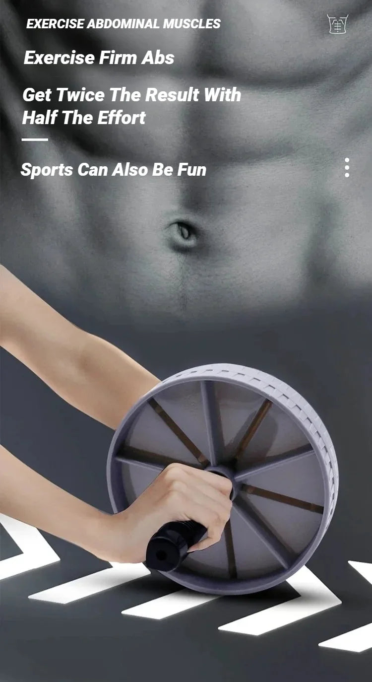 Rueda abdominal fitness con mangos antideslizantes