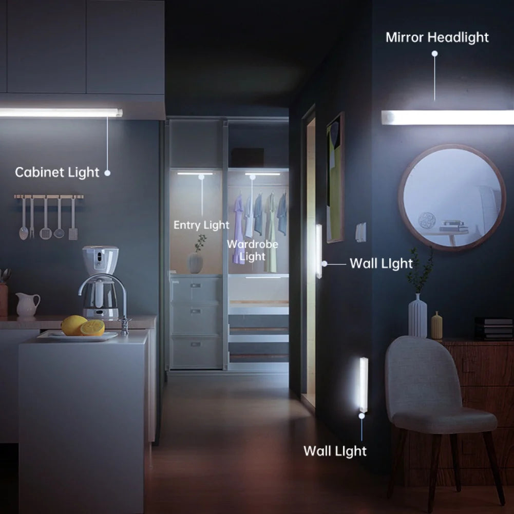 Luz nocturna LED con sensor de movimiento – recargable y magnética