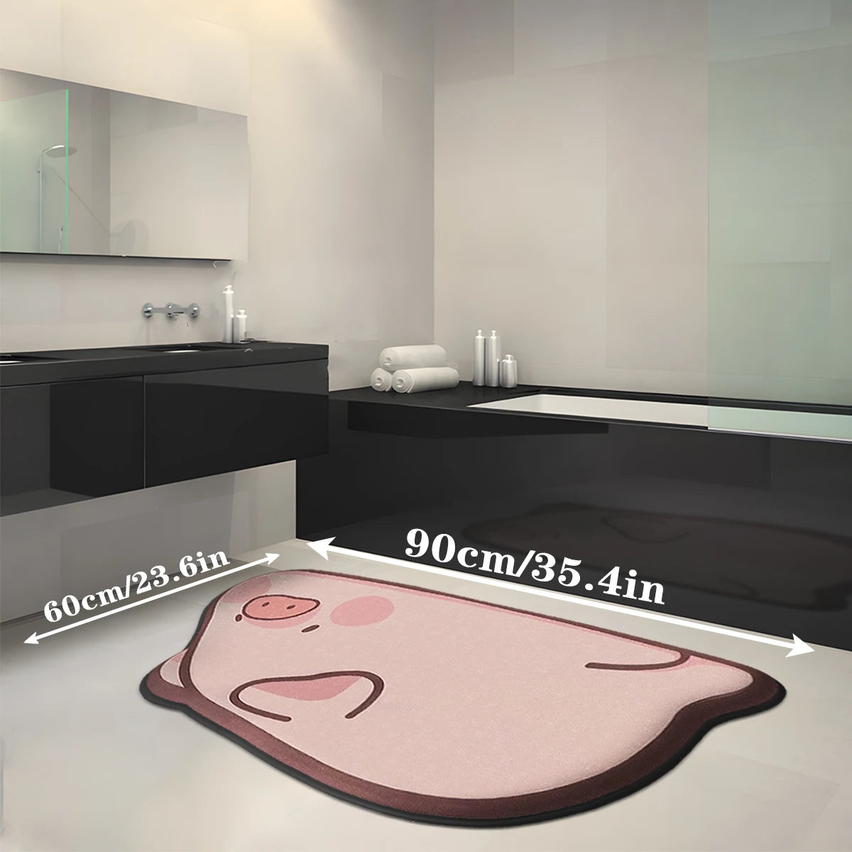 Alfombrilla absorbente antideslizante 40×60 cm – Suave y lavable