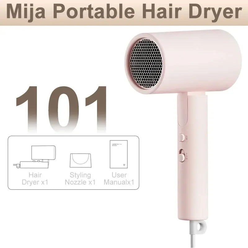 Secador de pelo portátil Xiaomi plegable iónico 1600W