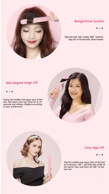 Plancha de pelo mini profesional con temperatura regulable