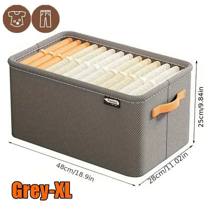 Caja organizadora de ropa con asas – plegable y resistente