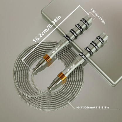 Comba de velocidad profesional con cable metálico ajustable
