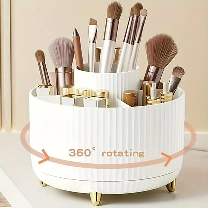 Organizador de maquillaje giratorio 360º con compartimentos