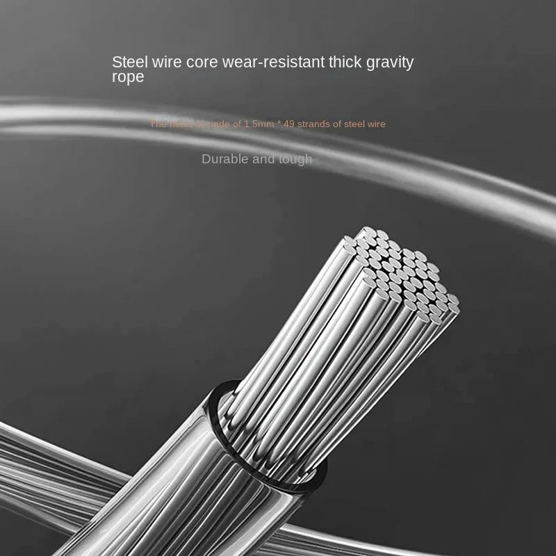 Comba de velocidad profesional con cable metálico ajustable