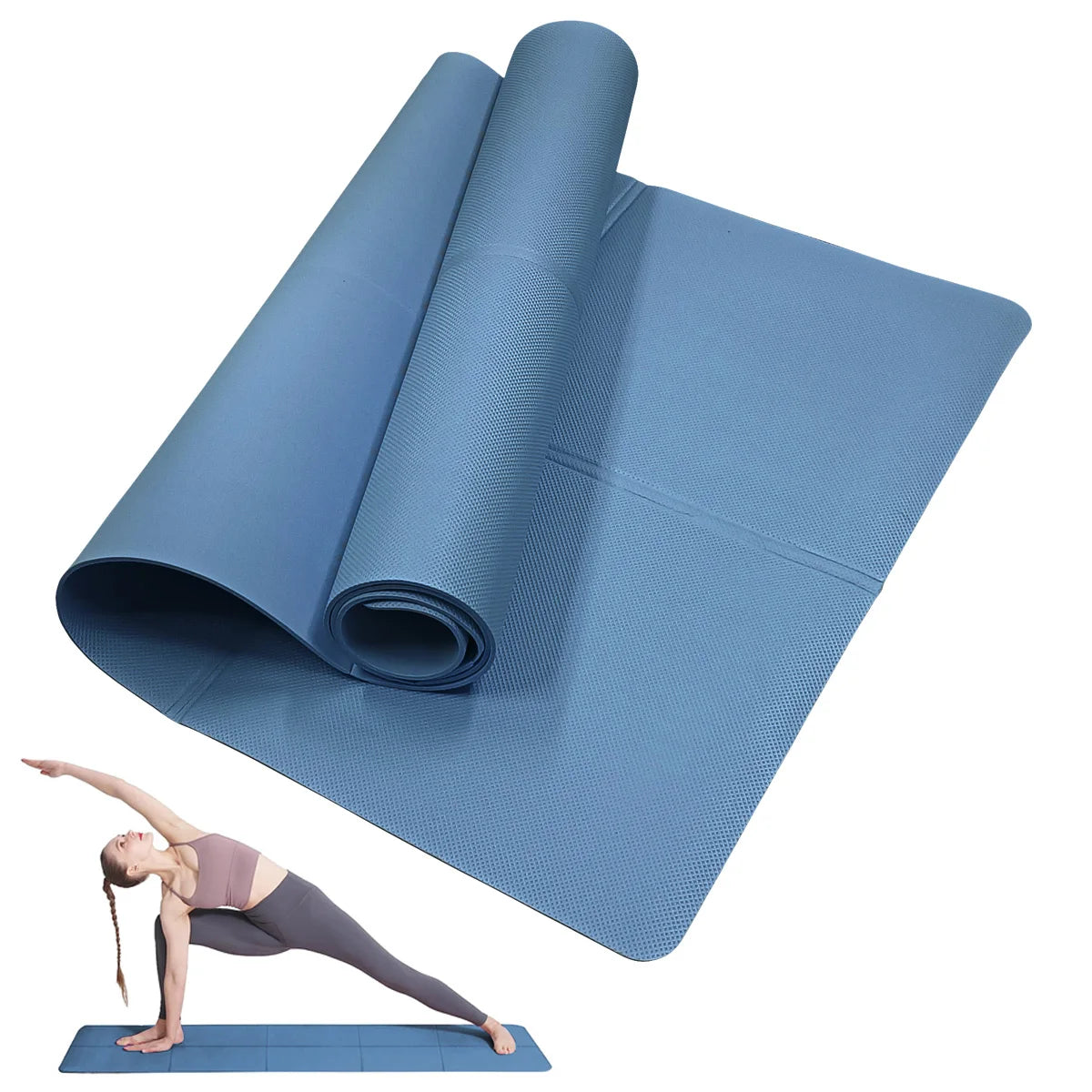 Esterilla de Yoga Antideslizante EVA 4mm – Fitness, Pilates y Gimnasia