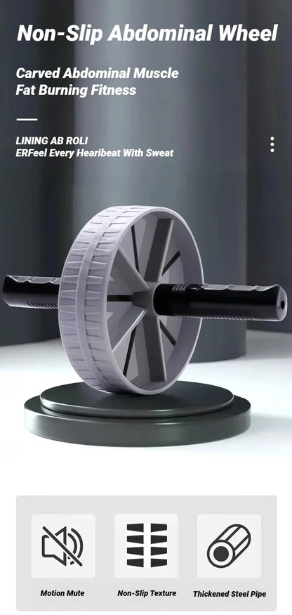 Rueda abdominal fitness con mangos antideslizantes
