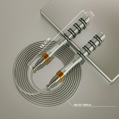 Comba de velocidad profesional con cable metálico ajustable