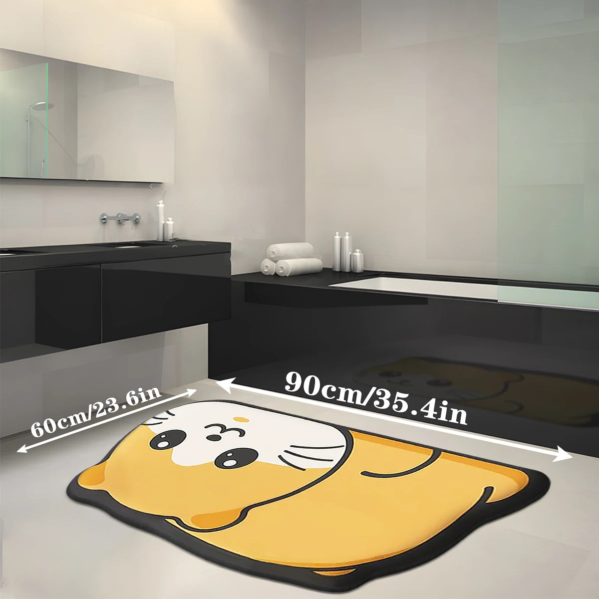 Alfombrilla absorbente antideslizante 40×60 cm – Suave y lavable