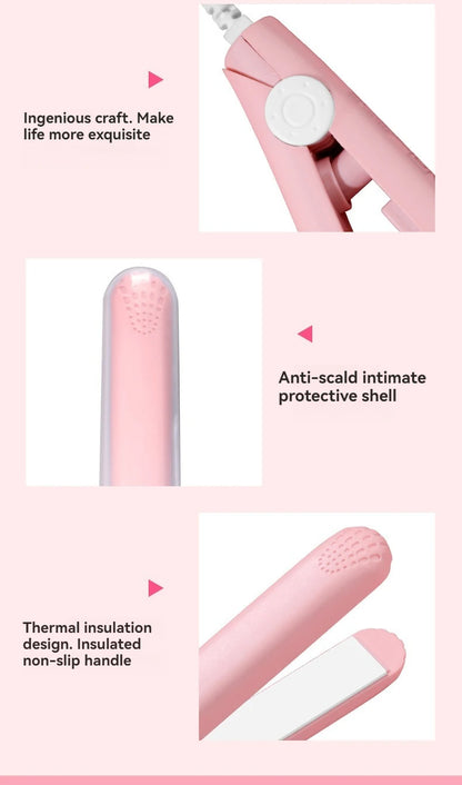 Plancha de pelo mini profesional con temperatura regulable