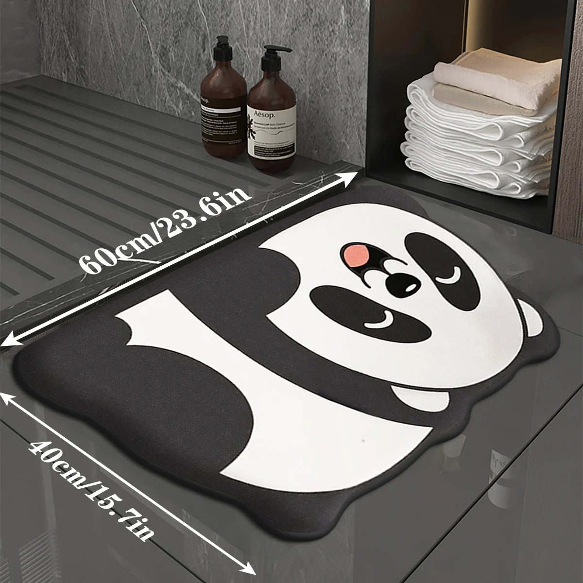 Alfombrilla absorbente antideslizante 40×60 cm – Suave y lavable