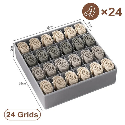 Organizador de cajones para ropa interior – 3/6 compartimentos